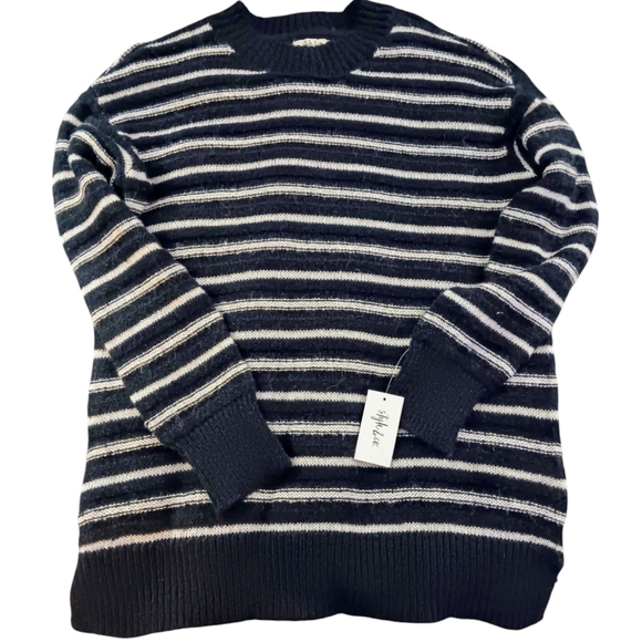 Style & Co, Textured Tunic, S, Industrial  Blue Stripped White, NWT, P2P 21 - Picture 1 of 3